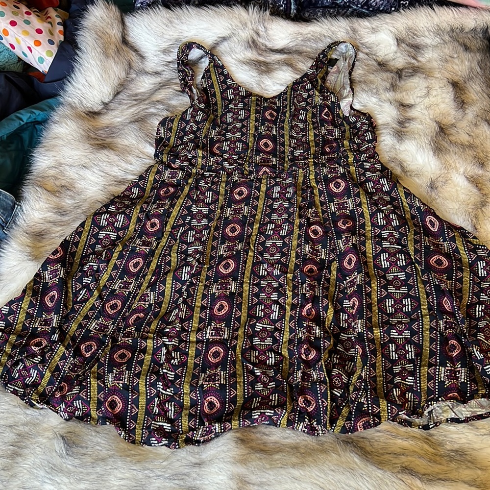 Tribal print skater dress